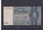Drittes Reich, Deutsche Reichsbank, 100 Reichsmark Ro.176a,DEU-211a, Friedensdruck, Wz.Kopf, Udr.Bst.U, Serie:F -