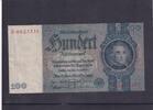 Drittes Reich, Deutsche Reichsbank, 100 Reichsmark Ro.176a,DEU-211a, Friedensdruck, Wz.Kopf, Udr.Bst.U, Serie:E -