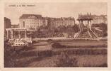 Tschechoslowakei Ansichtskarte Aussig, Stadtpark, -