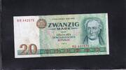 Deutschland, DDR, 20 Mark 1975 Ro.362a, DDR-24a, Typendruck, KN 6stellig... 4,99 EUR prix TTC + 7,00 EUR frais d'envoi