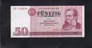 Deutschland, DDR, 50 Mark 1971 Ro.360b, DDR-22b, Typensatz, Serie: ZB, E... 4,99 EUR prix TTC + 7,00 EUR frais d'envoi