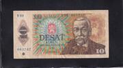 Tschechoslowakei 10 Kronen Serie:V 03, -