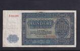 Deutschland, DDR, 100 Mark 1948 Ro.346,SBZ-17, Serie: A, gebraucht III, 8,99 EUR prix TTC + 7,00 EUR frais d'envoi
