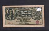 Deutsches Reich, Danzig, 10 Millionen Mark Ro.805b, DAN-29b, Randdruck kopfstehend, -