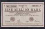 Deutsches Reich, Sachsen 1 Million Mark Marienberg , Amtshauptmannschaft, -