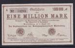 Deutsches Reich, Sachsen 1 Million Mark Marienberg , Amtshauptmannschaft, -