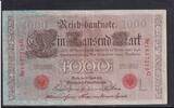 Kaiserreich, Deutsche Reichsbank, 1000 Mark Ro.45c,DEU-40c, Siegel rot, KN 7stellig, Serie: G, Udr.Bst. L, Inflationsausg., -
