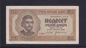 Drittes Reich, Serbien, Deutsche Besatzung, 50 Dinara Ro.609, ZWK-67, Beograd, -