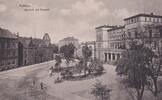 Deutsches Reich, Schlesien, Ansichtskarte Ratibor, Bahnhof und Post, -