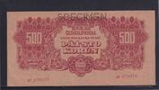 Tschechoslowakei, 500 Kronen Serie: AY, SPECIMEN, -