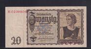 Deutsches Reich, Drittes Reich, 20 Reichsmark Ro.178, DEU-215, Serie: K, -