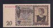 Deutsches Reich, Drittes Reich, 20 Reichsmark Ro.178, DEU-215, Serie: D, -