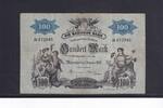Kaiserreich, Baden , Länderbank 100 Mark mit Druckfirma, -