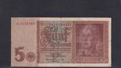 Deutsches Reich, Drittes Reich, 5 Reichsmark Ro.179a, DEU-220a, KN 7 stellig, Serie: G, -
