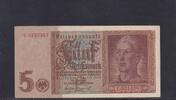 Deutsches Reich, Drittes Reich, 5 Reichsmark Ro.179a, DEU-220a, KN 7 stellig, Serie: T, -