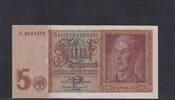 Deutsches Reich, Drittes Reich, 5 Reichsmark Ro.179F, DEU-220F, KN 7 stellig, Serie: N, KN braun, -