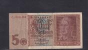Deutsches Reich, Drittes Reich, 5 Reichsmark Ro.179b, DEU-220b, KN 8 stellig, Serie: C, -