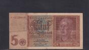 Deutsches Reich, Drittes Reich, 5 Reichsmark Ro.179b, DEU-220b, KN 8 stellig, Serie: N, -