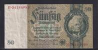 Deutsches Reich, Drittes Reich, 50 Reichsmark Ro.175d, DEU-210d, Kriegsdruck, Serie: H, ohne Udr. Bst., -