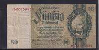 Deutsches Reich, Drittes Reich, 50 Reichsmark Ro.175d, DEU-210d, Kriegsdruck, Serie: H, ohne Udr. Bst., -