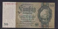 Deutsches Reich, Drittes Reich, 50 Reichsmark Ro.175d, DEU-210d, Kriegsdruck, Serie: L, ohne Udr. Bst., -