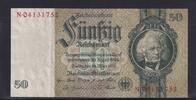 Deutsches Reich, Drittes Reich, 50 Reichsmark Ro.175d, DEU-210d, Kriegsdruck, Serie: N, ohne Udr. Bst., -