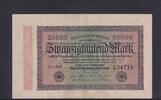 Weimarer Republik, Reichsbank, 20000 Mark Ro.84e, DEU-95i, Wz Hakensterne, KN 6 stellig, FZ: BH, -