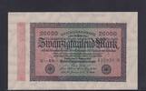 Weimarer Republik, Reichsbank, 20000 Mark Ro.84e, DEU-95i, Wz Hakensterne, KN 6 stellig, FZ: EB, -