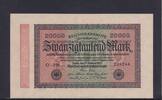 Weimarer Republik, Reichsbank, 20000 Mark Ro.84e, DEU-95i, Wz Hakensterne, KN 6 stellig, FZ: FN, -