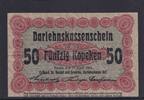 Deutsches Reich, Kaiserreich, Besatzung Rußland, 50 Kopeken Ro.458d, EWK-34d, astoni gadeem, Darlehnskasse Ost Posen, -