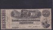 USA, Konföderierte Staaten, 1 Dollar Bank of Chattanooga, State of Tennessee, -