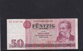 Deutschland, DDR, 50 Mark Ro.360a, DDR-22a, erste Auflage, Typensatz, Serie: AE, -