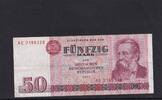 Deutschland, DDR, 50 Mark Ro.360a, DDR-22a, erste Auflage, Typensatz, Serie: AE, -