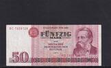 Deutschland, DDR, 50 Mark Ro.360a, DDR-22a, erste Auflage, Typensatz, Serie: BC, -