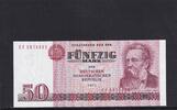 Deutschland, DDR, 50 Mark Ro.360c, DDR-22c, zweite Auflage, Computersatz, Serie: EF, -