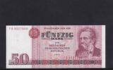 Deutschland, DDR, 50 Mark Ro.360c, DDR-22c, zweite Auflage, Computersatz, Serie: FB, -