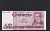 Deutschland, DDR, 50 Mark Ro.360d, DDR-22d, zweite Auflage, Computersatz, Ersatznote Serie: ZE, -