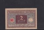 Weimarer Republik, Reichsbank, 2 Mark Ro.65a, DEU-190, Darlehnskassenschein, Siegel: rot, -