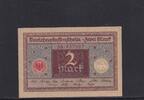 Weimarer Republik, Reichsbank, 2 Mark Ro.65a, DEU-190, Darlehnskassenschein, Siegel: rot, -
