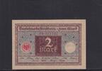 Weimarer Republik, Reichsbank, 2 Mark Ro.65a, DEU-190, Darlehnskassenschein, Siegel: rot, -