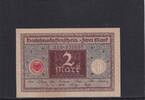 Weimarer Republik, Reichsbank, 2 Mark Ro.65a, DEU-189, Darlehnskassenschein, Siegel: rot, -