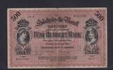 Kaiserreich, Sachsen , Länderbank 500 Mark Sächsische Bank Dresden, Serie: V, mit Hand Unterschrift, -