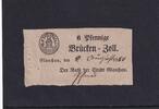 Altdeutschland, Sachsen, 6 Pfennige Brückengeld, Glauchau, -
