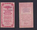 Deutsches Reich, Drittes Reich, 1/2 Reichsmark Lebensmittel Gutschein, ausgefüllt in Milow (Rathenow Land) -