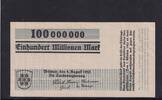 Weimarer Republik, Weimar, Landesregierung, 100 Millionen Mark Bauhaus, Entwurf Herbert Bayer, Serie: F, -