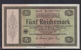 Deutsches Reich, Drittes Reich, 5 Reichsmark Ro.700a, DEU-224a, ohne Heftlöcher, ohne Perforation, -
