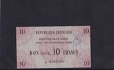 Frankreich 10 Francs Kriegsgefangenen Lagergeld, für Deutsche Gefangene, mit Stempel No.42, -