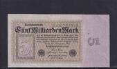 Weimarer Republik, Reichsbank, 5 Milliarden Mark Ro.112a, DEU-132a, Reichsdruck Serie: D, -