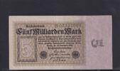 Weimarer Republik, Reichsbank, 5 Milliarden Mark Ro.112a, DEU-132a, Reichsdruck Serie: B, -