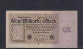 Weimarer Republik, Reichsbank, 5 Milliarden Mark Ro.112a, DEU-132a, Reichsdruck Serie: D, -